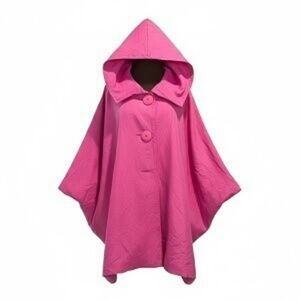 Design Today's Funky Oversize Fuchsia/Magenta Pink Women's Coat, Size 3XL
